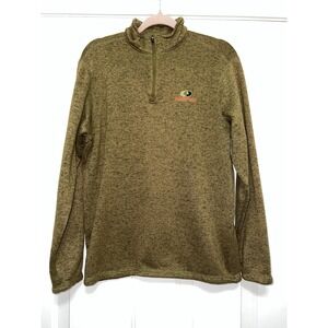 MOSSY OAK Sweater Fleece Mens Medium‎ 1/4 Zip Long Sleeve Pullover Hunting